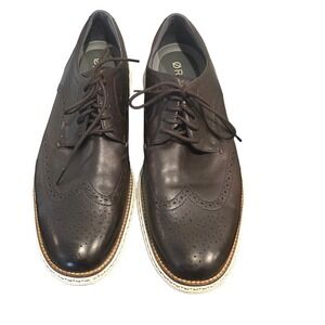 Cole Haan OriginalGrand Wingtip Oxford Dark Brown Leather Sz 13 Mens Shoes